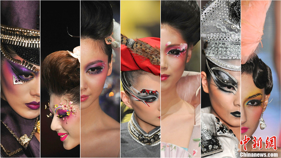 中国国际时装周彩妆造型发布会 魅惑眼妆席卷t台